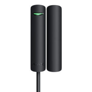 Ajax DoorProtect Plus Fibra. Contacto mágnetico, impacto e inclinación cableado Fibra. Color negro