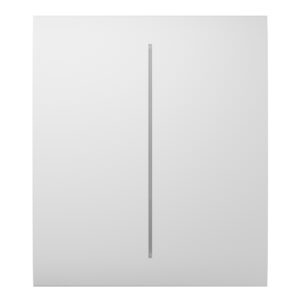 Ajax LightSwitch CenterButton 2-gang. Plusador Central Doble. Color Blanco