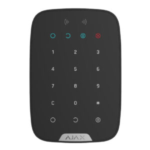 Ajax KeyPad Plus. Teclado táctil con lector inalámbrico. Color negro