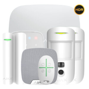 Kit Ajax blanco. Hub 2 2G + 2MotionCam-HDR + DoorProtect Plus + SpaceControl + KeyPad + HomeSiren