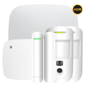 Kit Ajax blanco. Hub 2 2G + 2MotionCam HDR PhOD + DoorProtect + KeypadCombi
