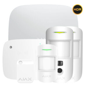 Kit Ajax blanco. Hub 2 + 2MotionCam-HDR + MotionProtect + KeyPad Combi + Tag