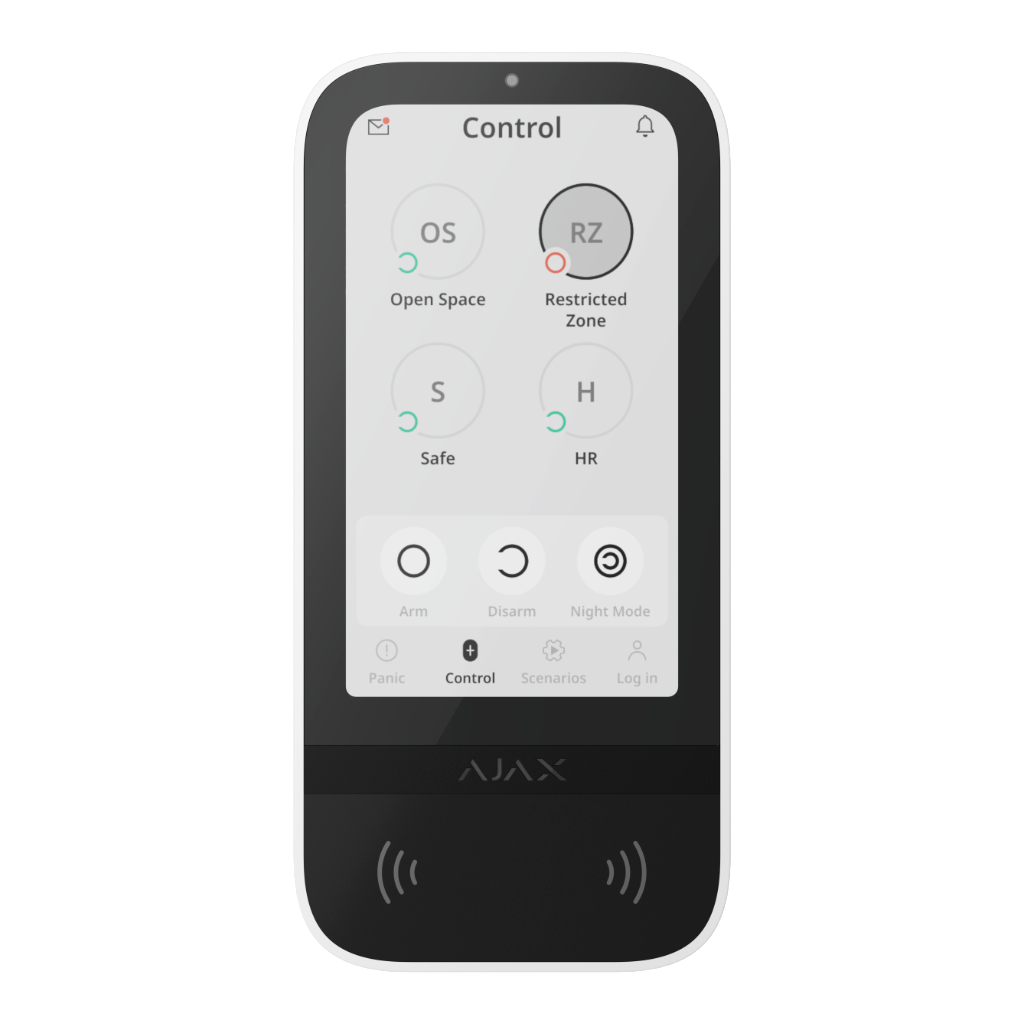 Ajax Superior KeyPad TouchScreen G3 Jeweller. Color Blanco